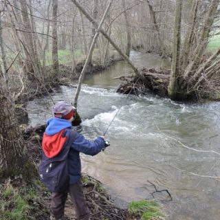 Pêche dans le Mesvrin