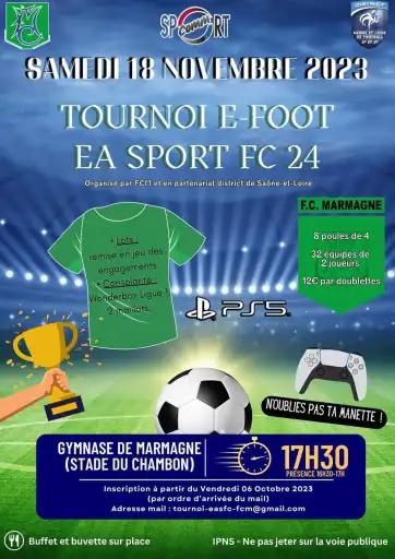 Le FC Marmagne organise un tournoi E-FOOT
