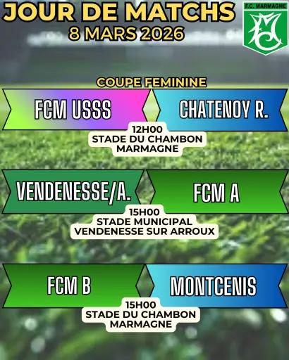 Jour de match du FC Marmagne