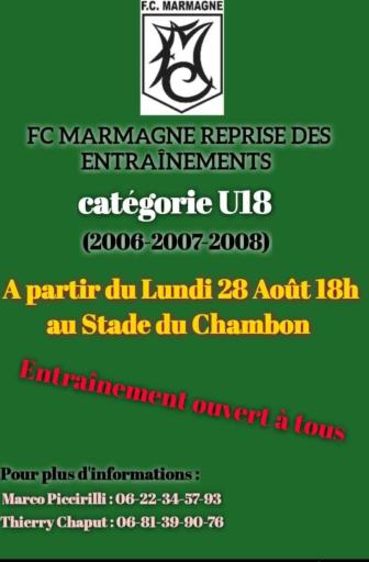 Portes ouvertes entraînement U18