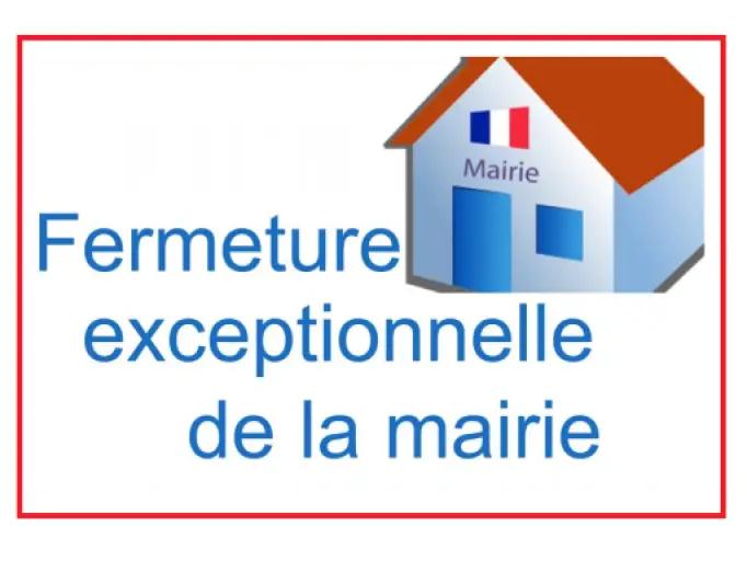 Fermeture du secr&eacute;tariat de mairie