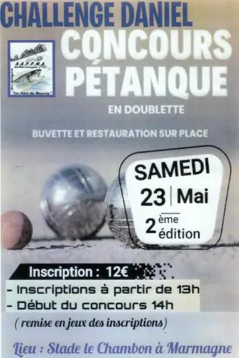 Concours de p&eacute;tanque de l'AAPPMA Les amis du Mesvrin