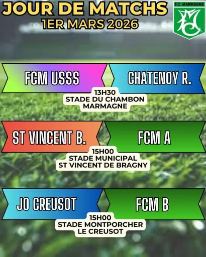 Jour de match du FC Marmagne