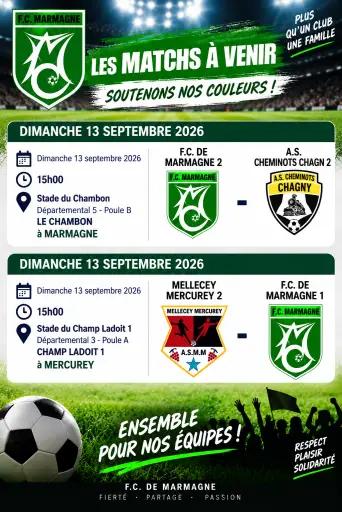 ⚽ Jour de match du FC Marmagne
