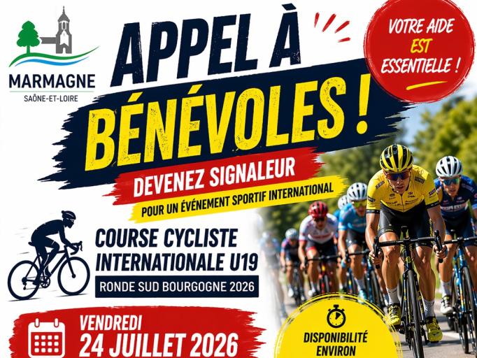 🚴&zwj;♂️ la ronde du Sud recherche des b&eacute;n&eacute;voles pour le 24 juillet 2026