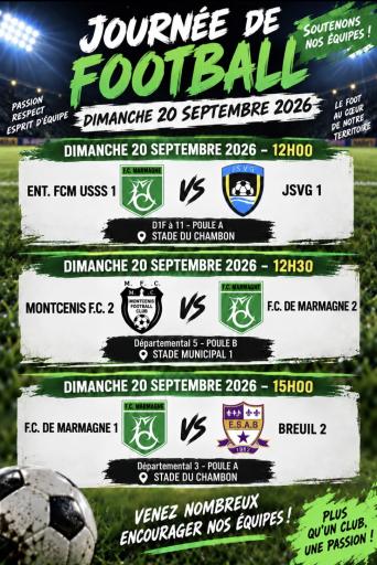 ⚽ Jour de match du FC Marmagne