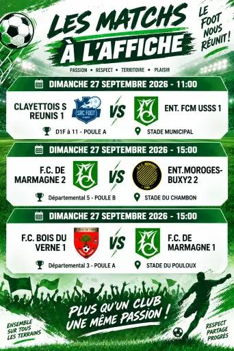 ⚽ Jour de match du FC Marmagne
