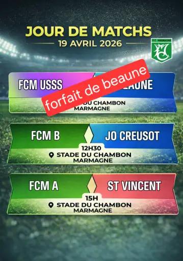 Jour de match du FC Marmagne