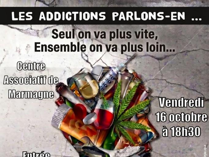 🗣 Les Addictions, parlons-en ! Une soir&eacute;e d&rsquo;&eacute;change ouverte &agrave; tous le 16 octobre juin &agrave; Marmagne