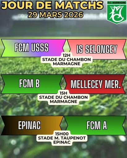 Jour de match du FC Marmagne