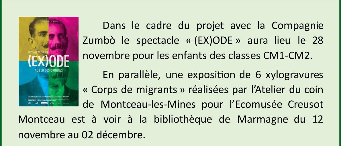 L'exposition " Corps de migrants " est en place à la bibliothèque.