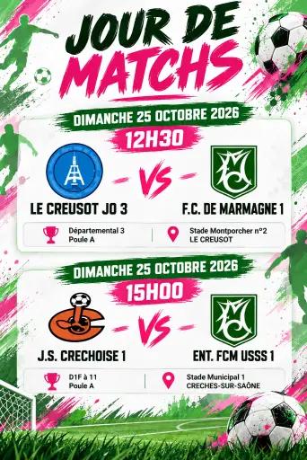 ⚽ Jour de match du FC Marmagne