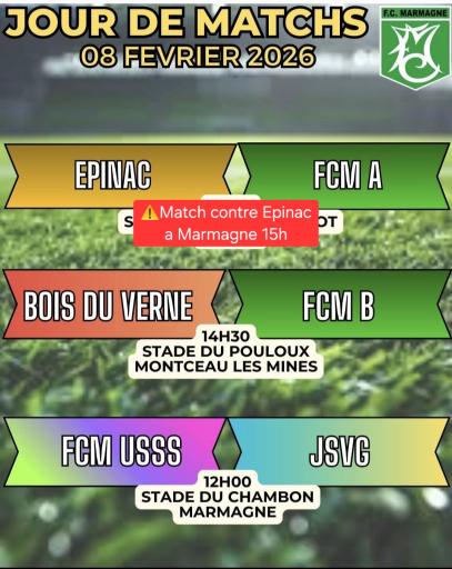 Jour de match du FC Marmagne