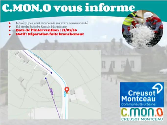🚧 INFO TRAVAUX  CmonO