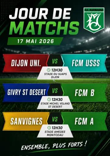 ⚽ Jour de match du FC Marmagne