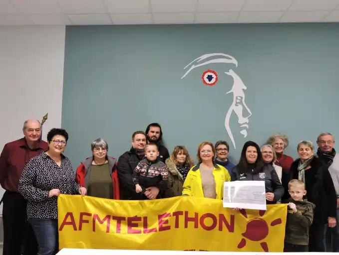 Un chèque de 675 euros remis à l'AFM/Téléthon