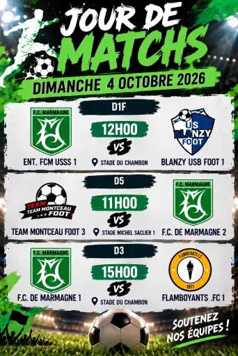⚽ Jour de match du FC Marmagne