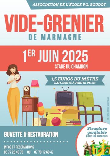 Vide grenier de l'école le 1er juin