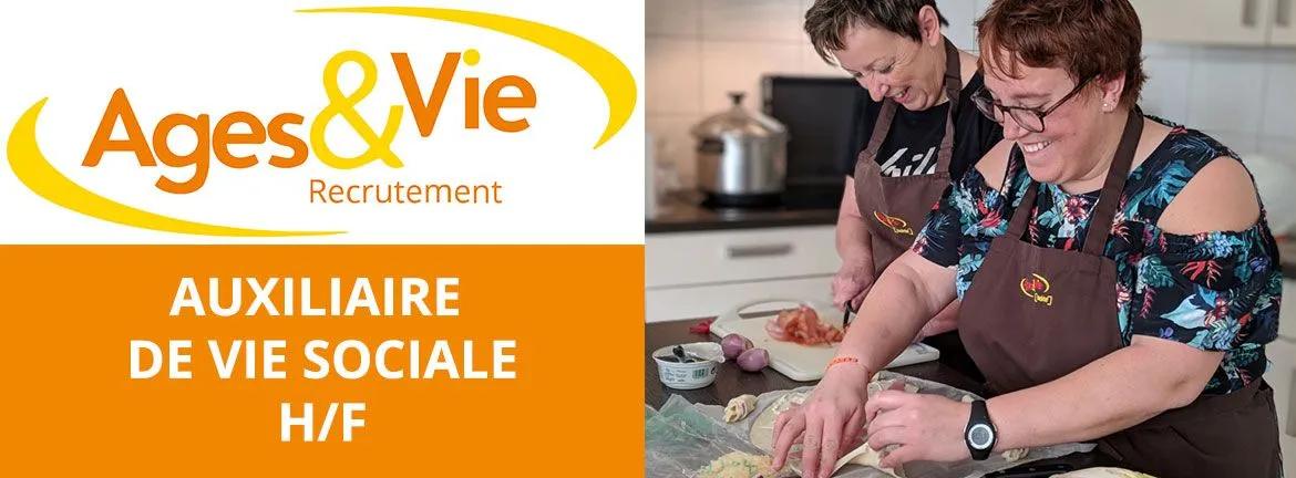 Ages & Vie recrute :  auxiliaire de vie sociale H/F à Marmagne 