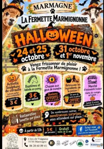 Animations Halloween &agrave; la fermette Marmignone