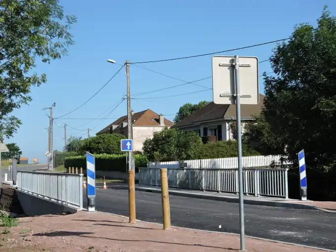 La rue de la gare réouverte à la circulation