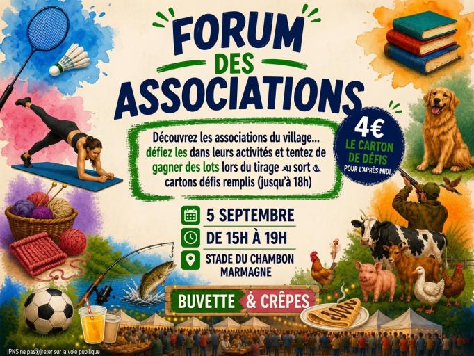 MARMAGNE LANCE SON PREMIER FORUM DES ASSOCIATIONS ! 🎉
