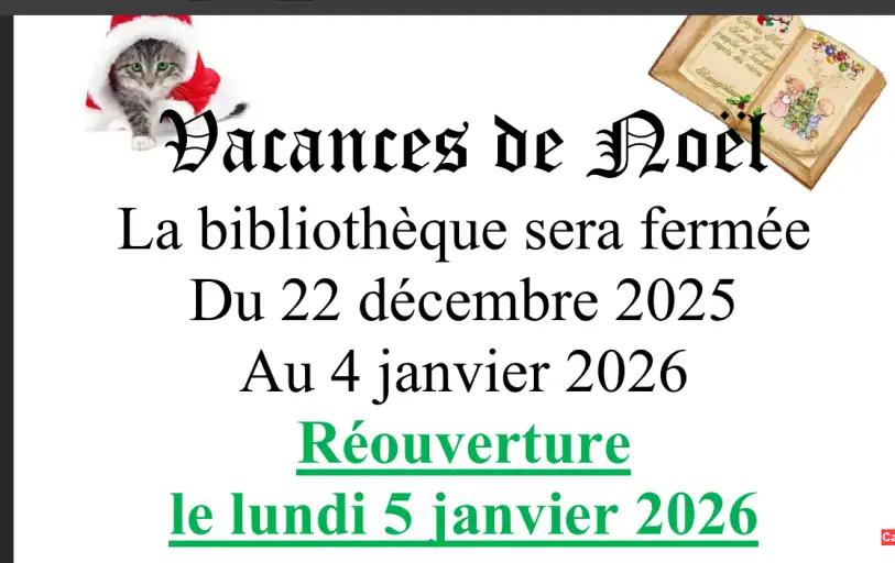 Fermeture de la bibliothèque