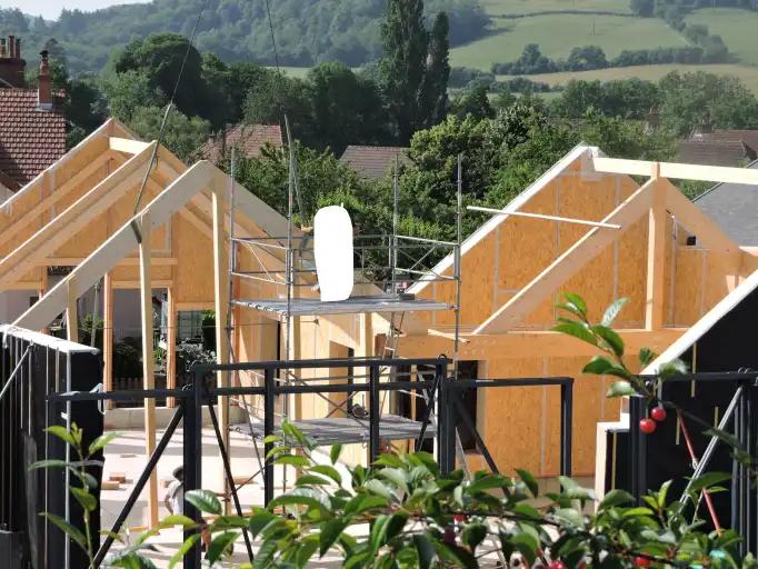 L'avancement de la construction du restaurant scolaire en photos