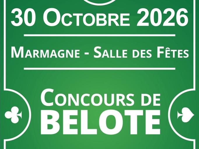 Concours de Belote &agrave; Marmagne