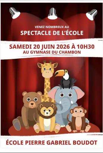 Spectacle de l'&eacute;cole samedi