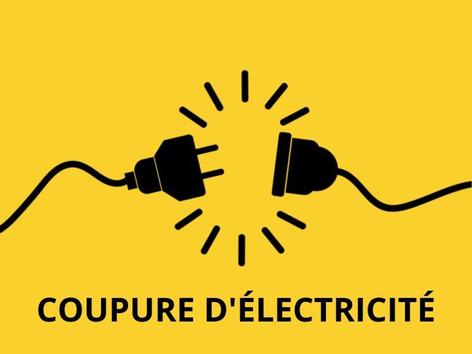 Coupure d'&eacute;lectricit&eacute;
