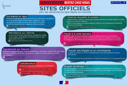 Sites officiels pour des démarches en ligne depuis son domicile