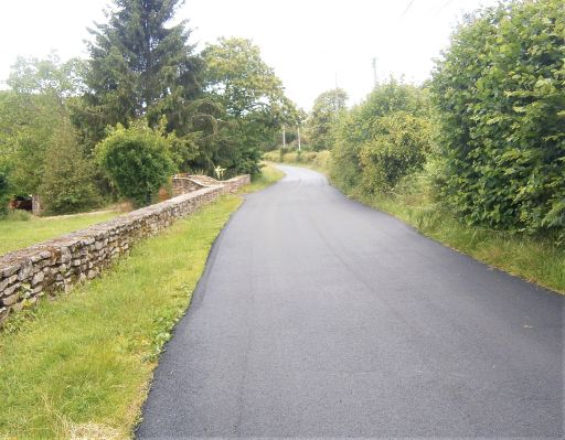 Pose d'un enrob&eacute; entre "Le Plateau" et "les Thubes"